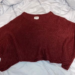 Dark red extra large knitted sweater from Ardene